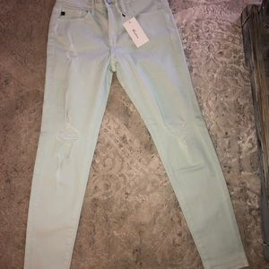 Distressed Pale blue skinny jeans (Boutique brand)